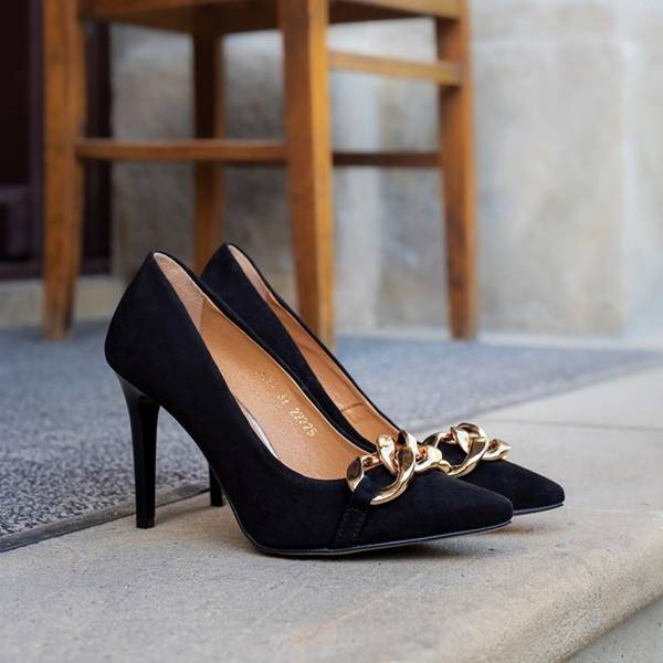 Czarne czółenka LARYSA