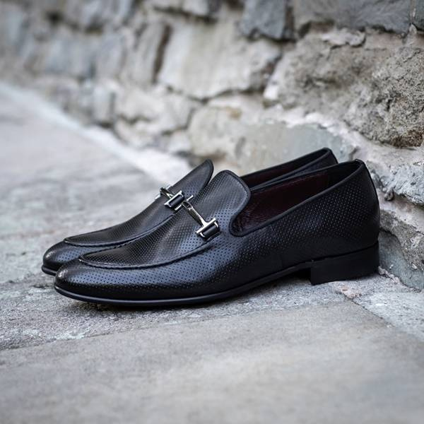 Czarne mokasyny FINN