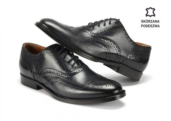 Granatowe Brogsy 4271