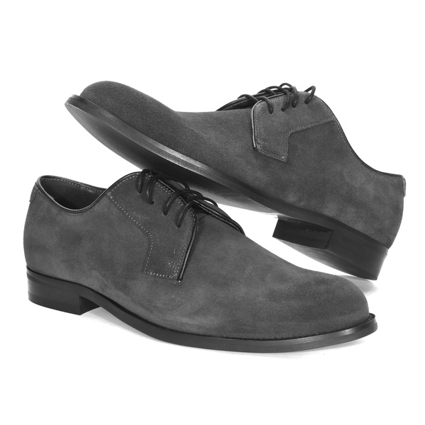 Szare półbuty męskie 6075