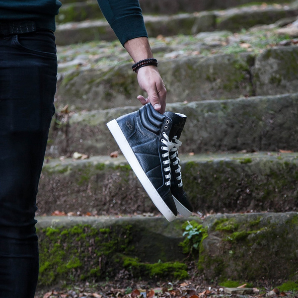 Czarne Sneakersy OLIWIER