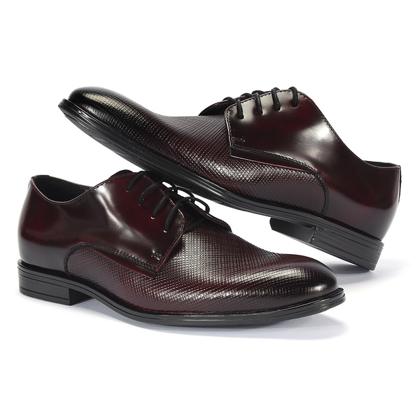 Bordowe półbuty wizytowe REGGIE