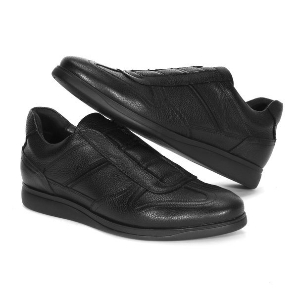 Czarne półbuty męskie 4828