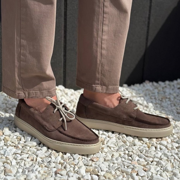 Popielate półbuty męskie MELVIN