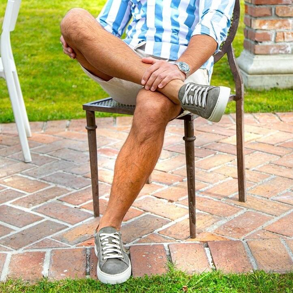 Zielone sneakersy męskie ORLANDO