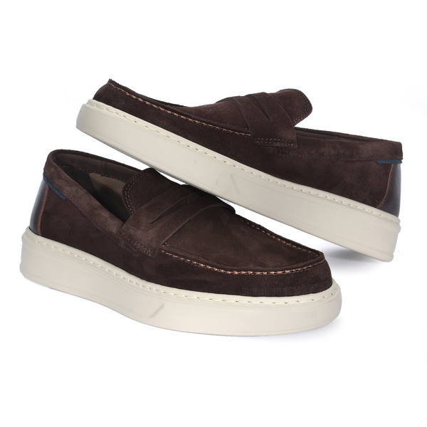 Ciemno-Brązowe mokasyny męskie TIMEO II