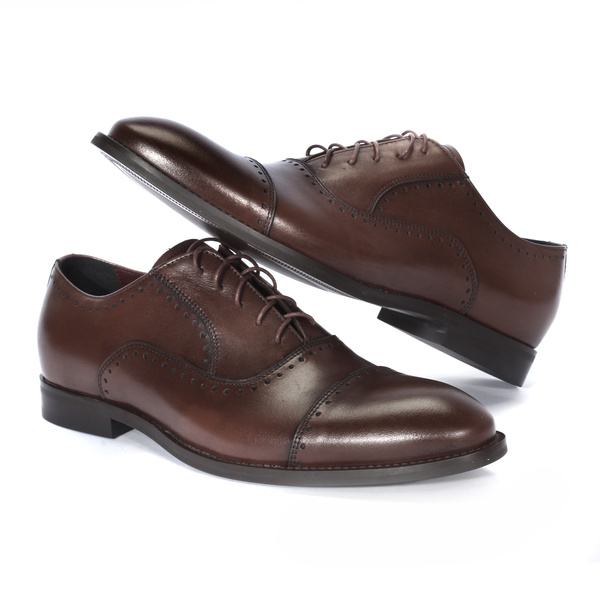 Brązowe półbuty wizytowe 4887 II