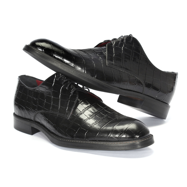 Czarne półbuty wizytowe MARIUS