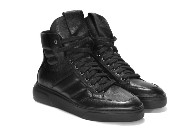 Czarne trzewiki męskie NAZAR