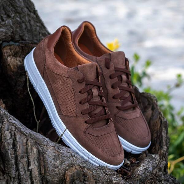 Brązowe półbuty męskie RUBEN