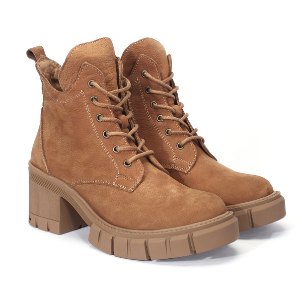 Brązowe botki damskie ISMENA