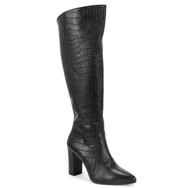 Czarne kozaki damskie SAMANTA