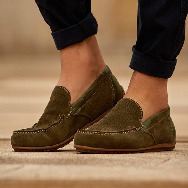 Zielone mokasyny męskie TITUS