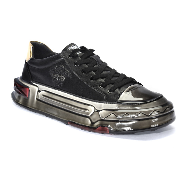 Czarne sneakersy męskie UMBERTO