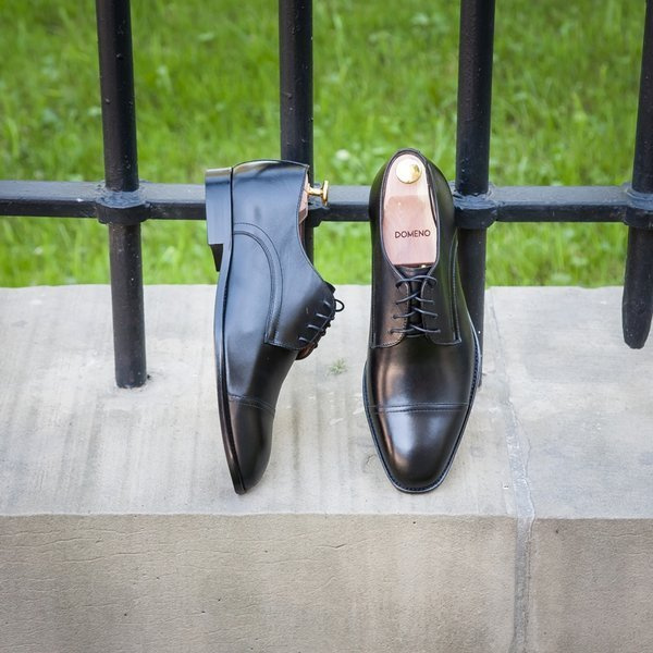 Czarne półbuty wizytowe PEDRO