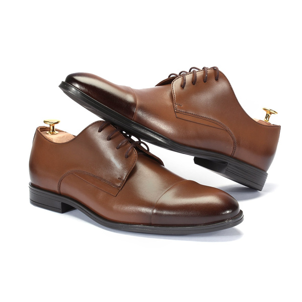 Brązowe półbuty wizytowe LINCOLN