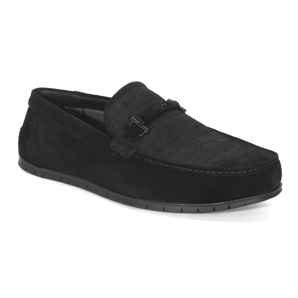 Czarne mokasyny męskie TRENT