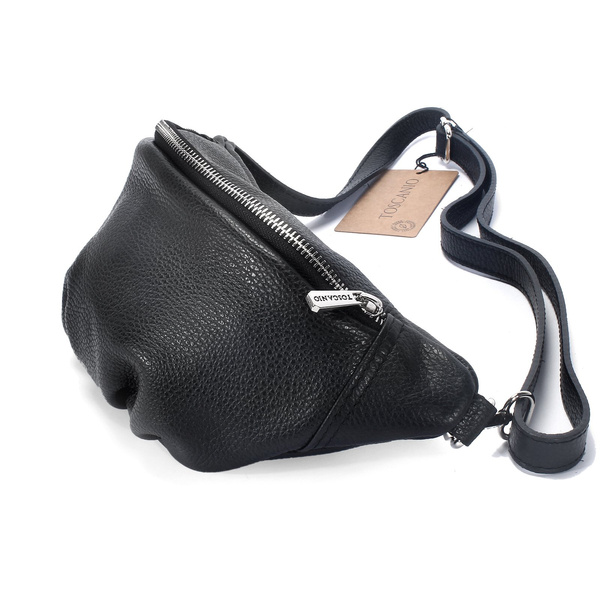 Czarna skórzana nerka ELIZA