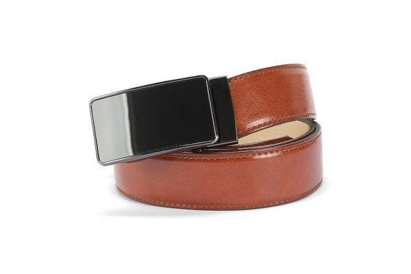 Skórzany jasno-brązowy pasek męski