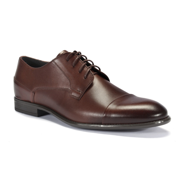 Brązowe półbuty wizytowe 5333