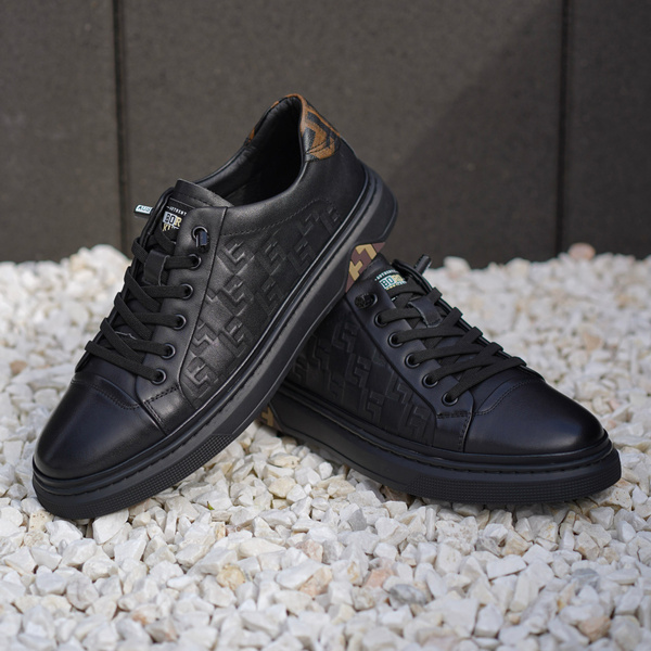 Czarne sneakersy męskie ABNER