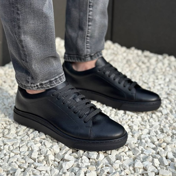 Czarne sneakersy męskie DALWIN