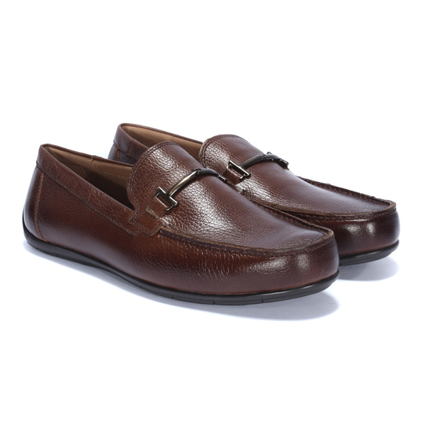 Brązowe mokasyny męskie REMI