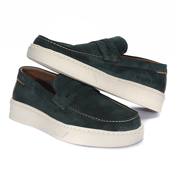 Zielone mokasyny męskie TIMEO II