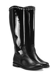 Czarne kozaki damskie AMA